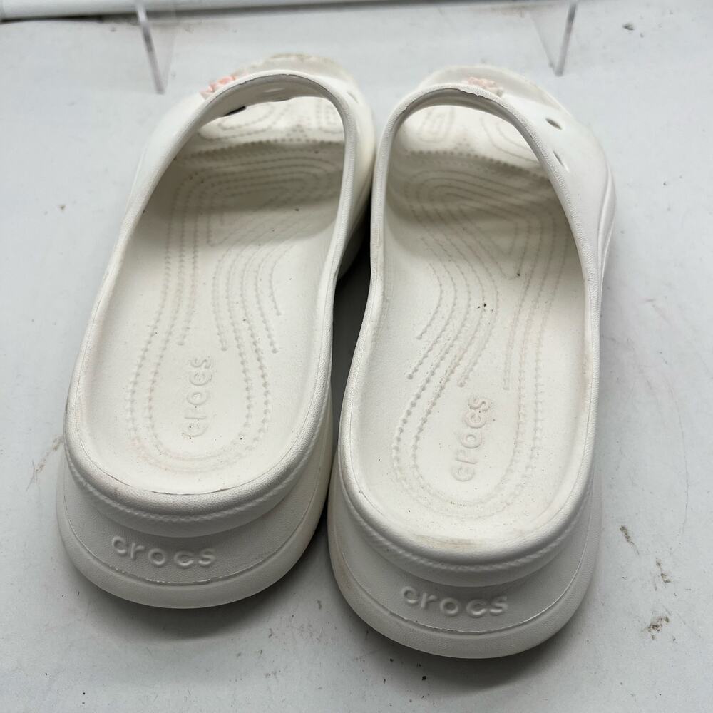 Crocs Sandals Womens 8 Bae Slide Platform White Slip On - Picture 5 of 7